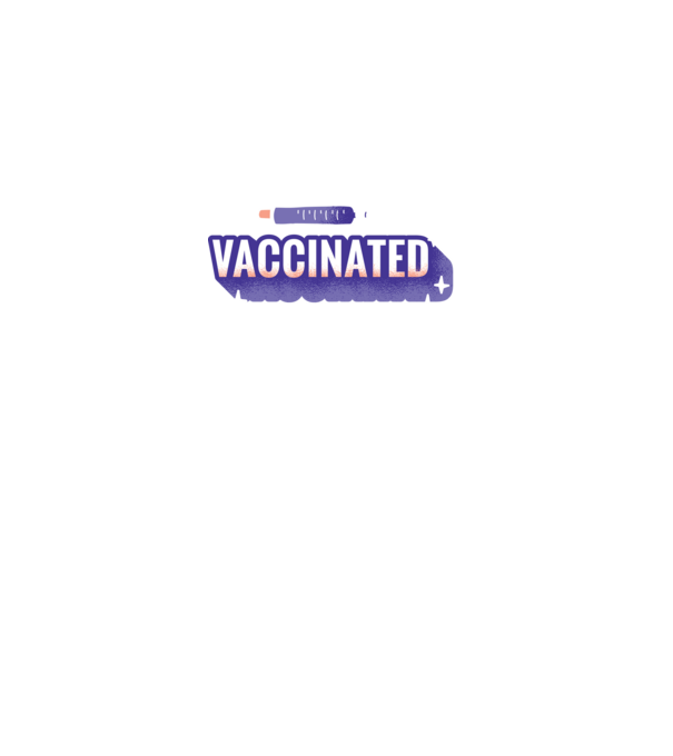 Vaccinat model negru pe tricou