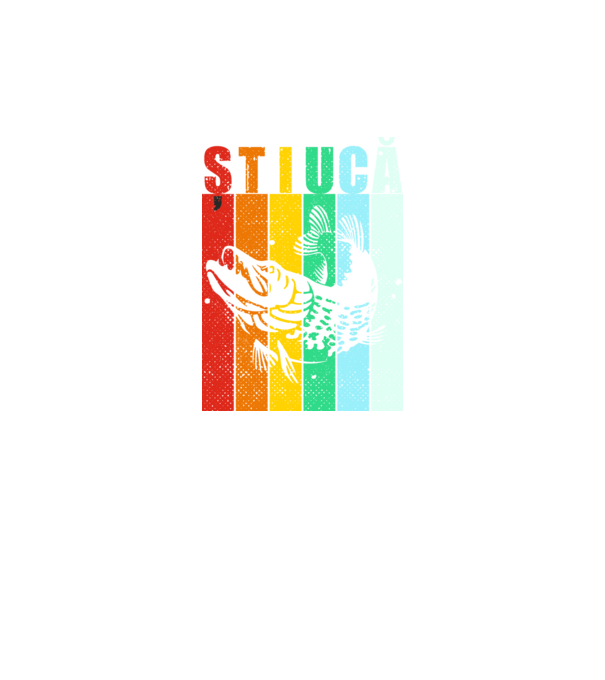 știucă model negru pe tricou