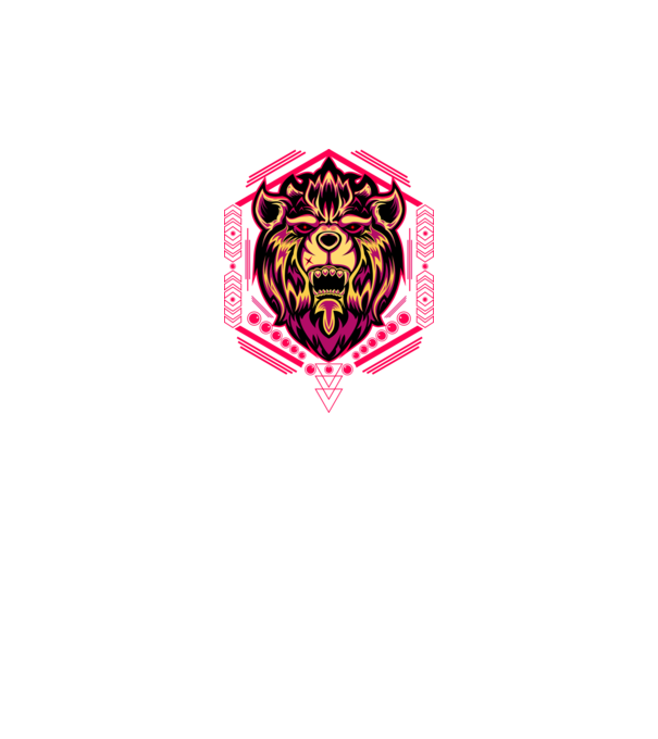 Lion geometry model negru pe tricou