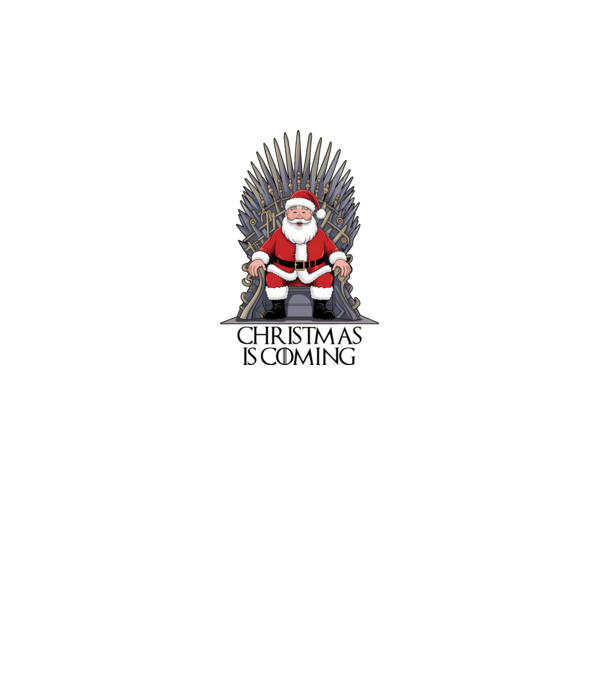 Christmas is Coming Alb model alb pe tricou