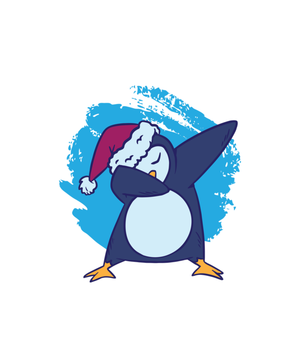Pinguin DAB model alb pe tricou