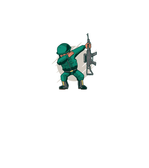 Soldat DAB model gri pe tricou