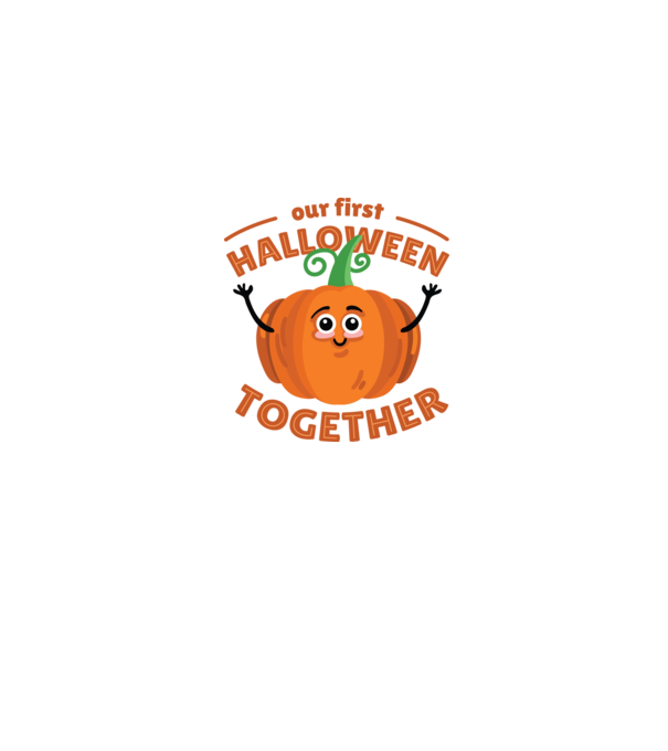 Primul nostru Halloween împreună model albastru jeanși pe tricou