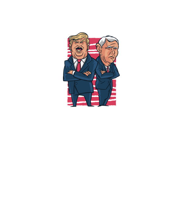 Trump Pence USA model alb pe tricou
