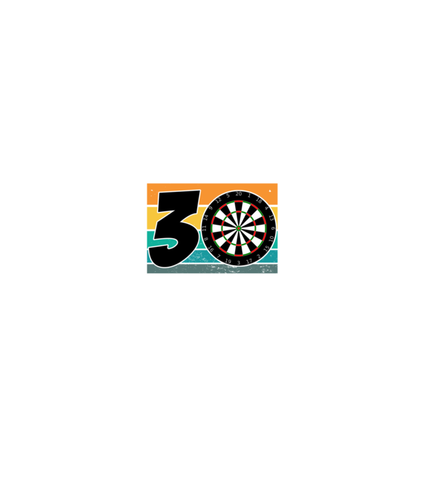 'I''m not 30 I''m double 15 darts birthday' model negru pe tricou