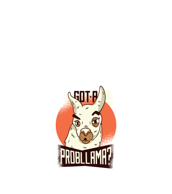 Got a Probllama? Lama model nisipiu pe tricou