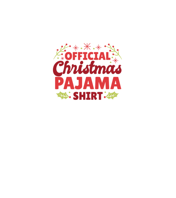 Pijama de Crăciun model alb pe tricou