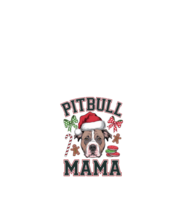 Pitbull Mama model alb pe tricou