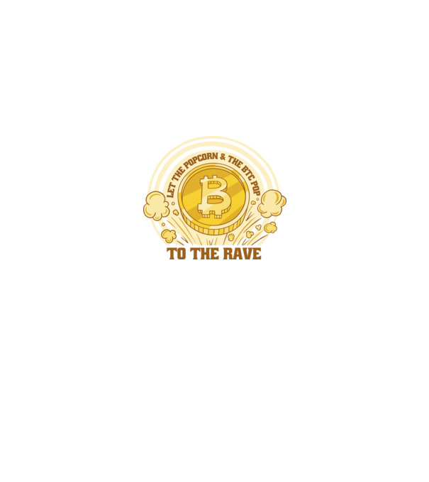 Bitcoin to the Rave model negru pe tricou