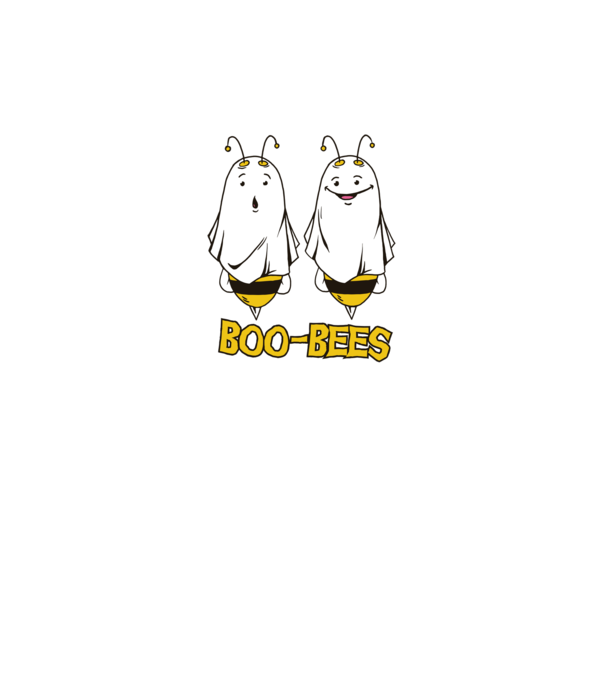 Boo Bees - Albine fantomă Halloween model gri pe tricou
