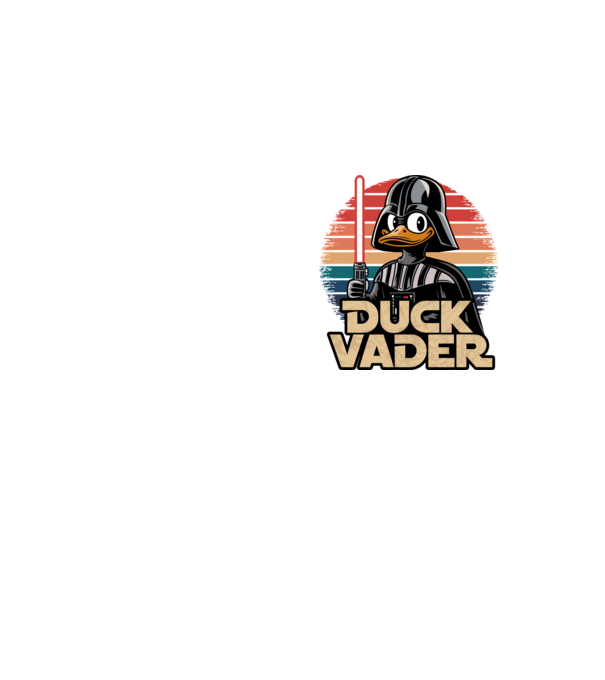 Duck Vader model galben neon pe tricou