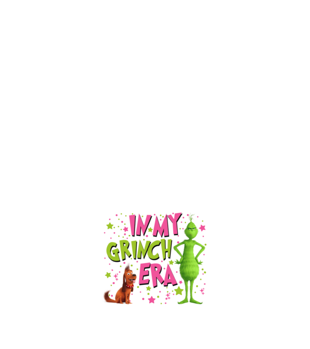 In my Grinch era model albastru închis pe tricou