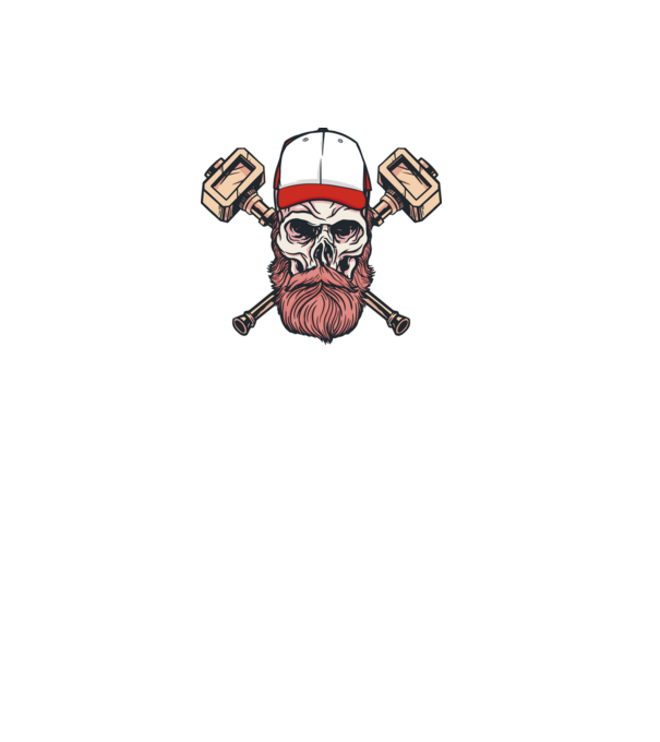Craniu Viking model gri pe tricou