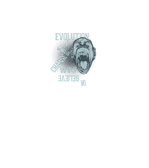 Evolution - Very gradual change model turcoaz pe tricou