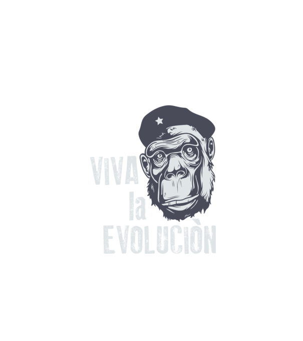 Viva La Evolucion model roșu pe tricou