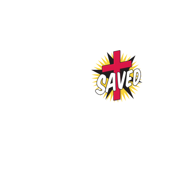 Saved Isus Cruce model galben neon pe tricou