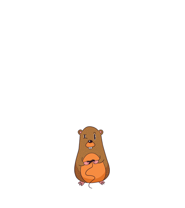 Hamster Gamer model alb pe tricou