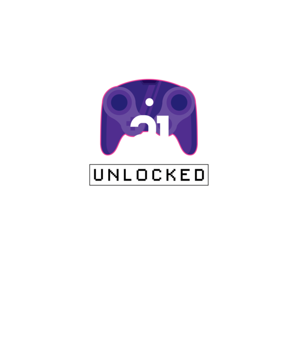 Level 21 Unlocked Gamer Birthday model negru pe tricou
