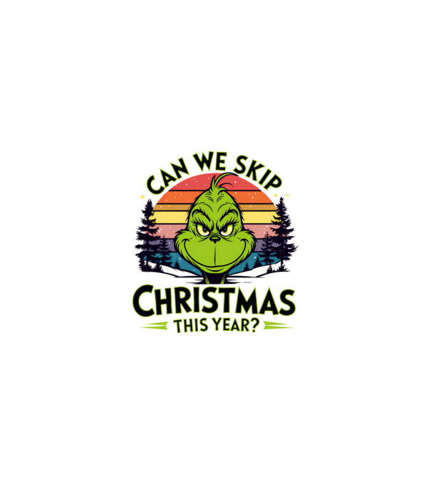Can we skip christmas this year model alb pe tricou