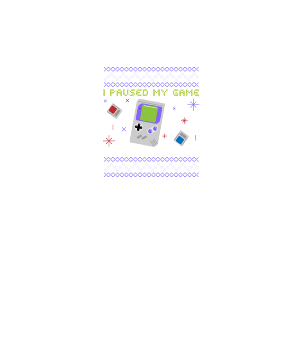 I paused my game to be here - Gamer pulovăr urât model negru pe tricou
