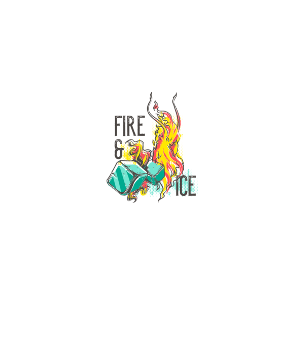 Fire and Ice model gri pe tricou