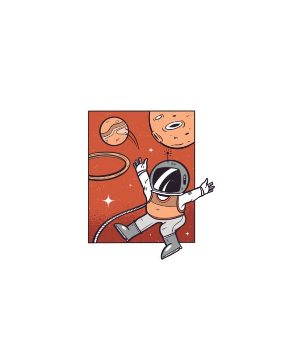 Astronaut Baschetbalist model negru pe tricou