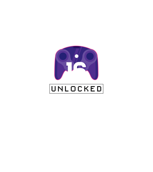 Level 16 Unlocked Gamer Birthday model negru pe tricou