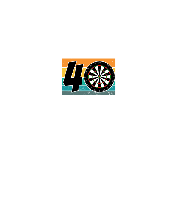 'I''m not 40 I''m double 20 darts birthday' model turcoaz pe tricou