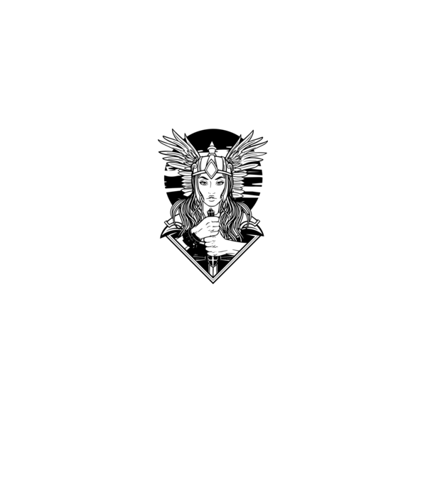 Zeița Valkyrie model gri pe tricou