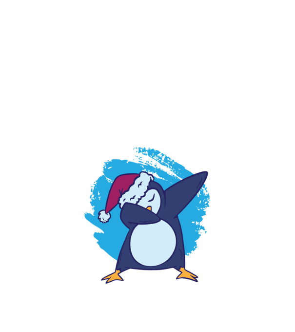 Pinguin DAB model alb pe tricou