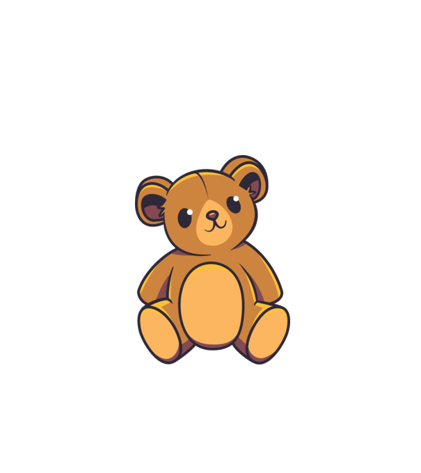 Ursuleț Teddy model verde de măr pe tricou