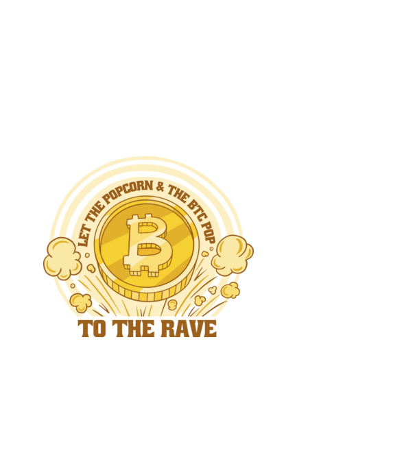 Bitcoin to the Rave model negru pe tricou
