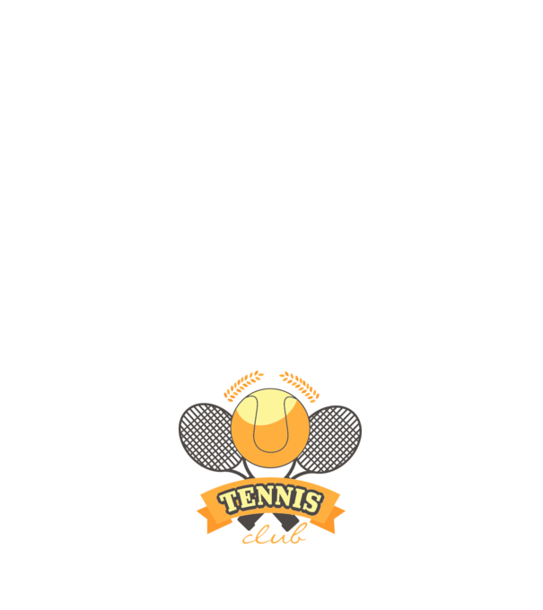 Tennis Club model negru pe tricou