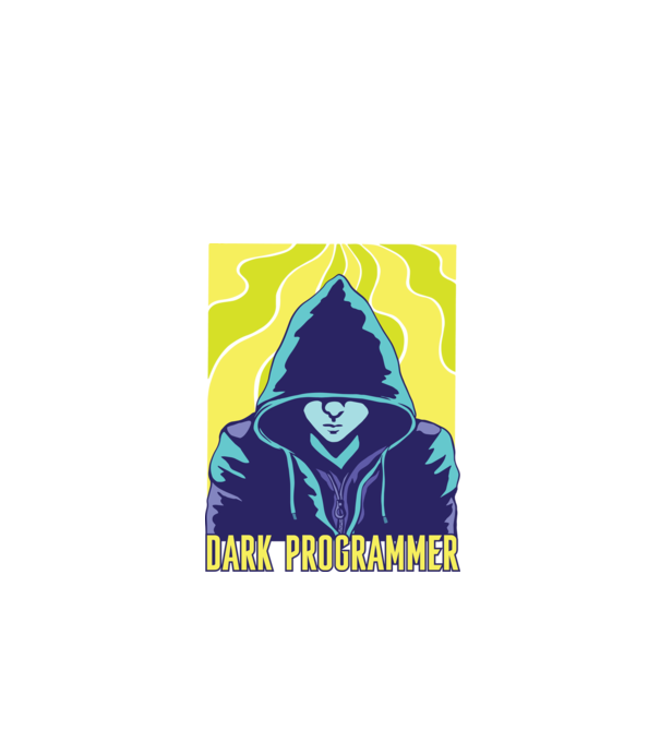 Dark Programmer model negru pe tricou