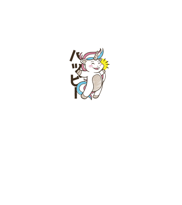 Kawaii unicorn model roz pe tricou
