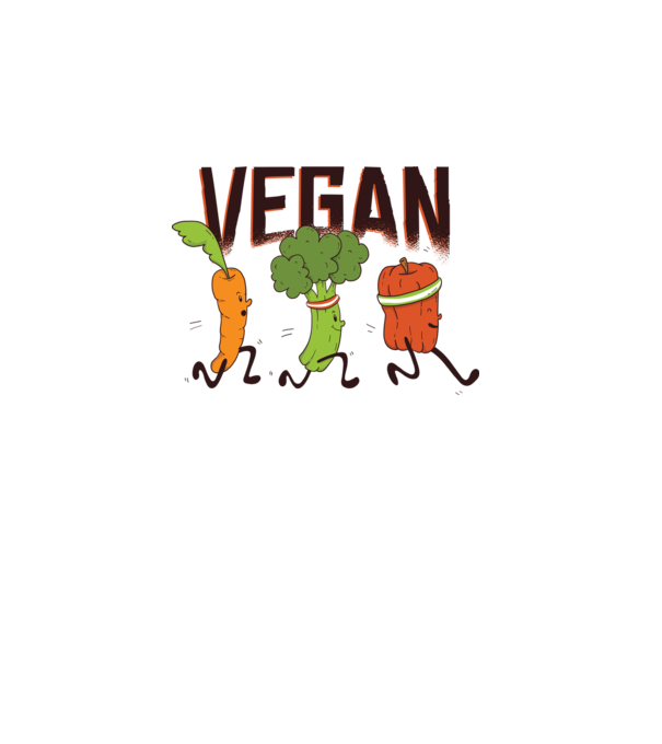 Legume vegan model alb pe tricou