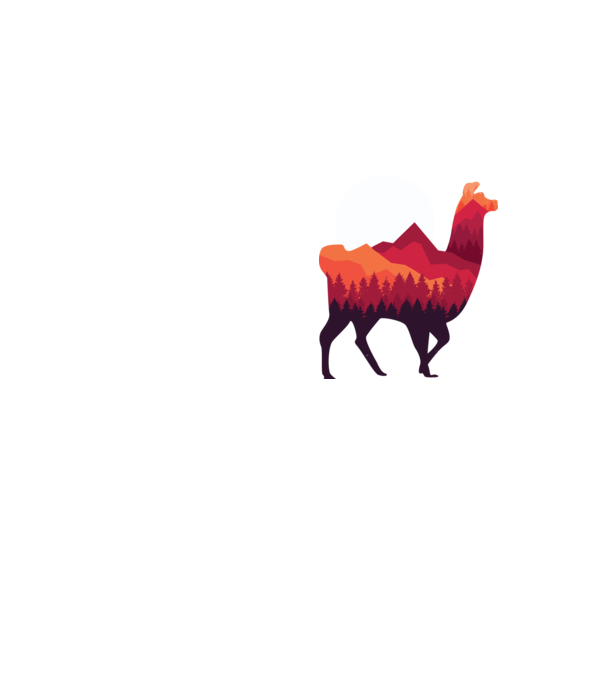 Pădure Alpaca model galben neon pe tricou