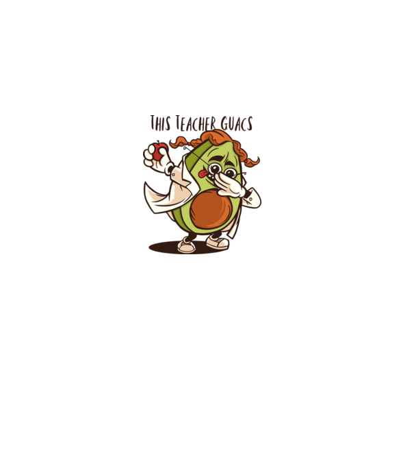 Profesor Avocado DAB model gri pe tricou