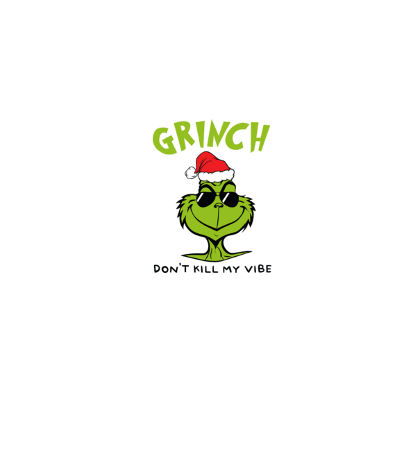 Grinch - Don't kill my vibe model albastru jeanși pe tricou