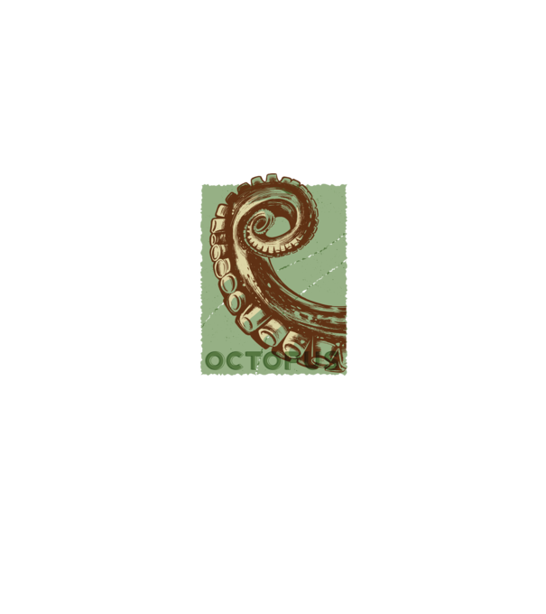 Caracatiță Octopus model negru pe tricou