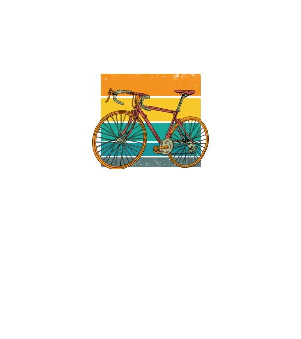 Bicicletă Retro model negru pe tricou