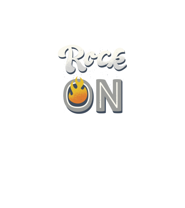 Rock On model negru pe tricou