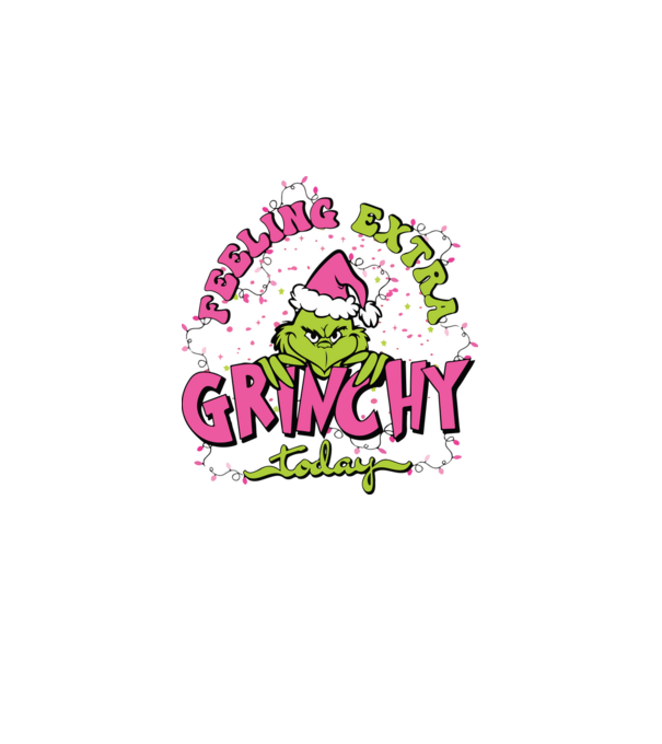 Feeling extra Grinchy today model albastru închis pe tricou