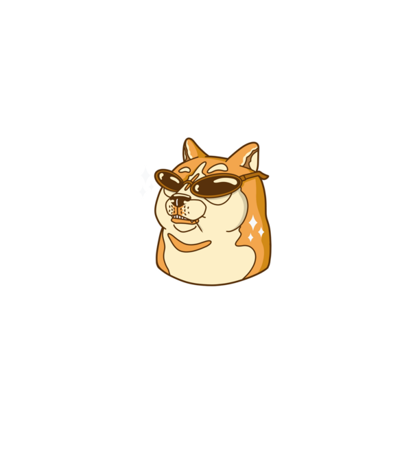 Doge Coin model negru pe tricou