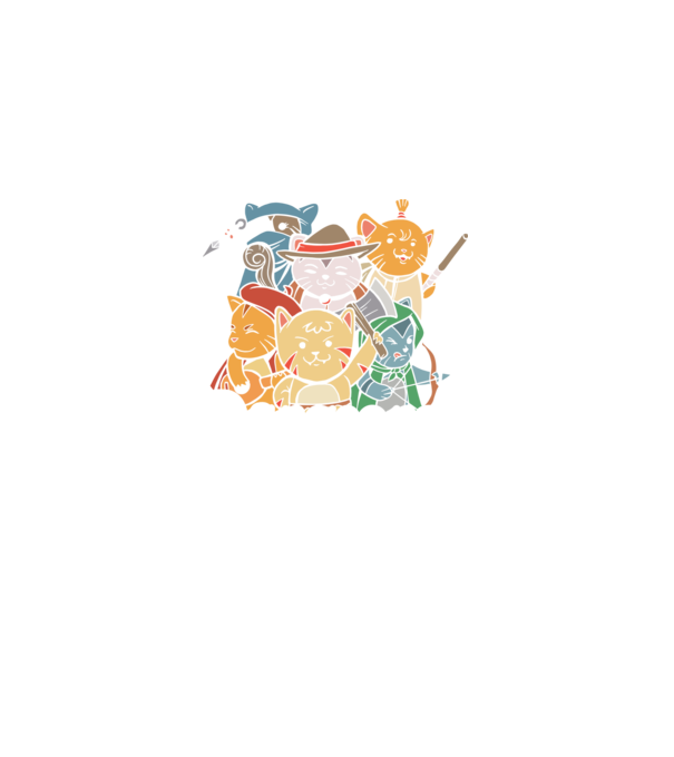 Dungeons and Cats - Joc de rol cu pisici model negru pe tricou