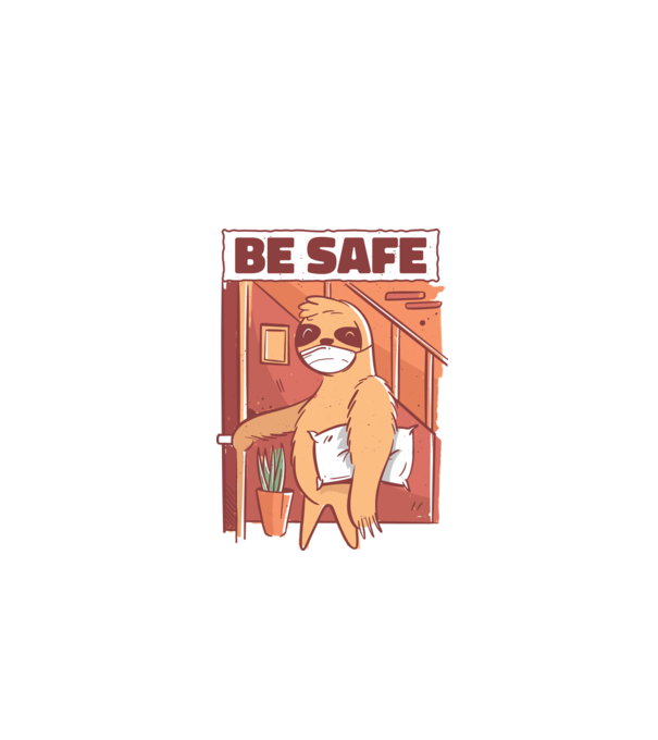 Leneș Be Safe model negru pe tricou