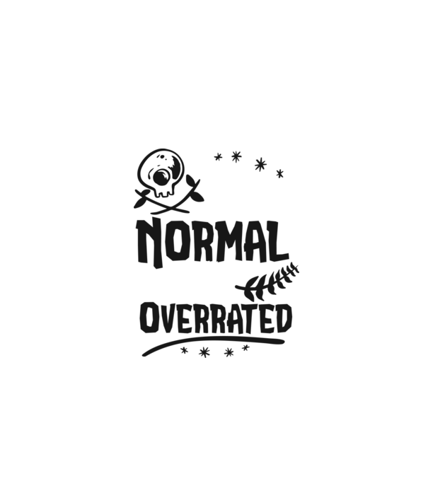 Being Normal is Vastly Overrated model gri pe tricou