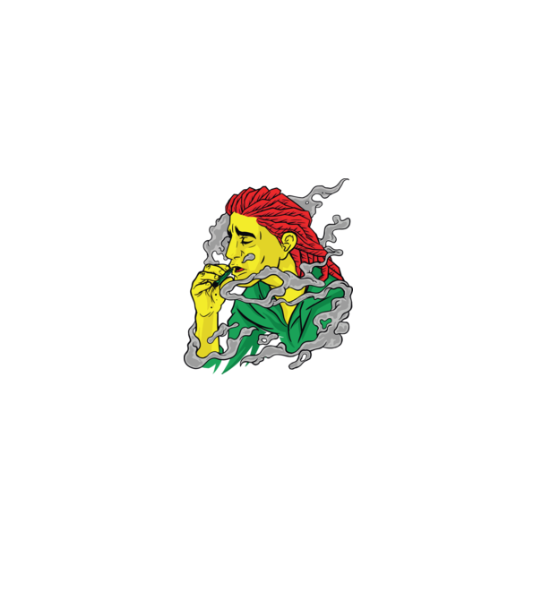 Dreadlock model negru pe tricou