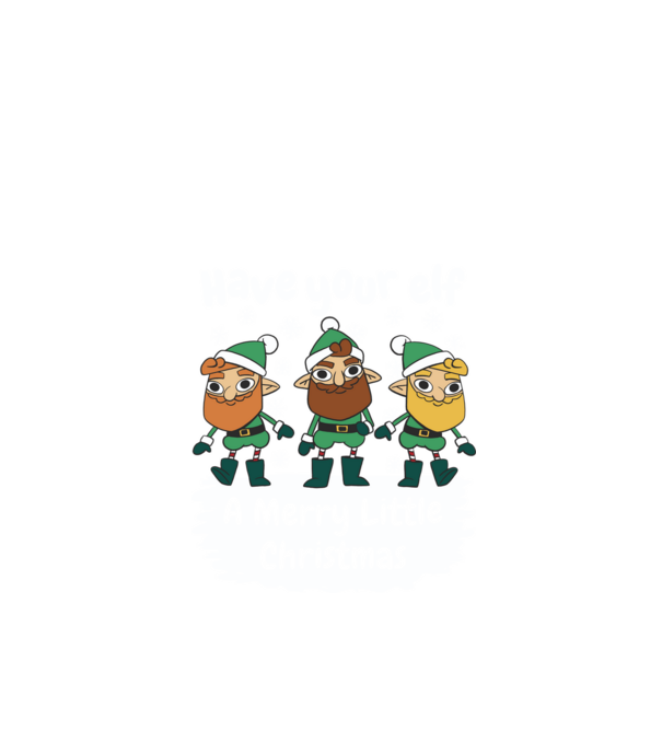 Să ai un Crăciun fericit de Elf model negru pe tricou