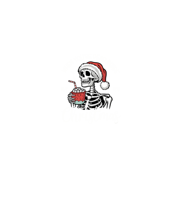 Dead inside, but it's christmas Negru model negru pe tricou